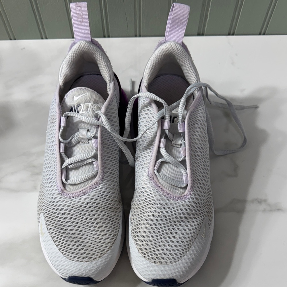 Nike Women's Air Max 270 React Sneakers - White & Light Purple - Picture 2 of 9